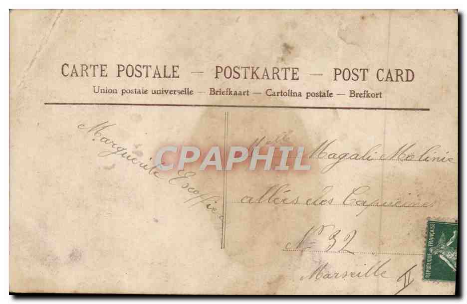 CPA Fantaisie Telephone Enfant — Rückseite