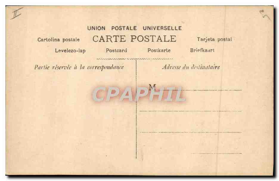CPA Fantaisie Telephone Homme — Rückseite
