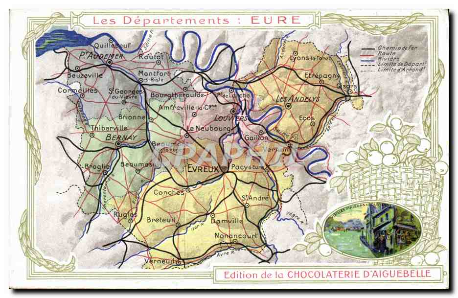Les Départements : EURE — Édition de la CHOCOLATERIE D'AIGUEBELLE