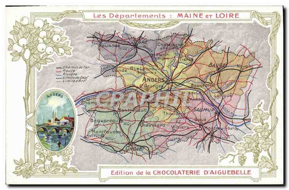 Les Départements : Maine-et-Loire — Édition de la Chocolaterie d'Aiguebelle