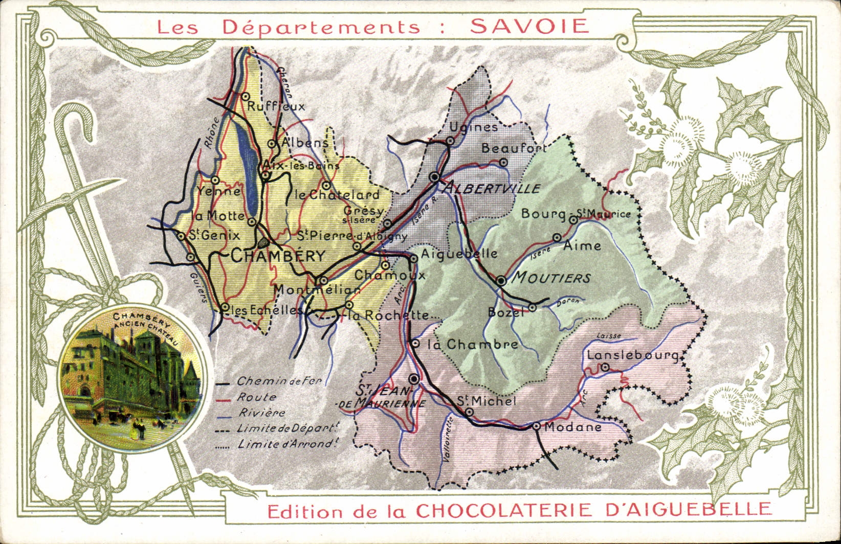 Savoie — Les Départements : Savoie — Édition de la Chocolaterie d'Aiguebelle