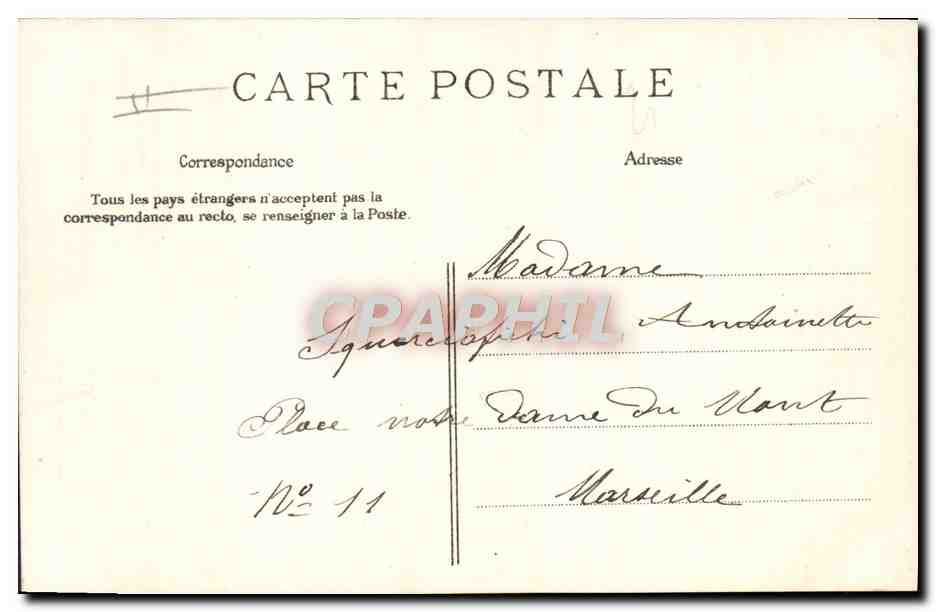 CPA Folklore Le laboureur Attelage  — Rückseite