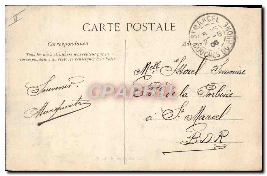 CPA Folklore L'indiscret  — Verso
