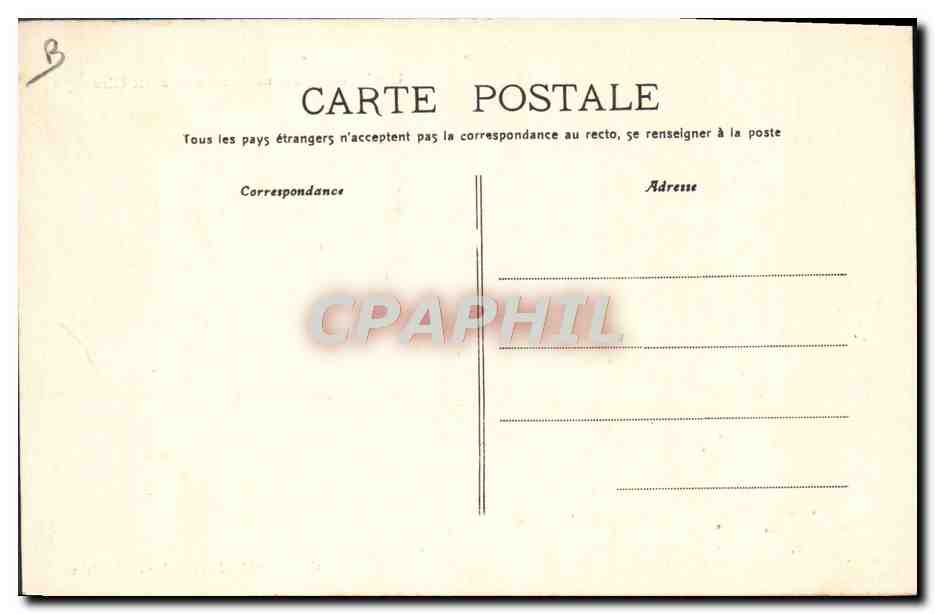 CPA Folklore Un troupeau se rendant aux champs Chevre Vaches — Verso