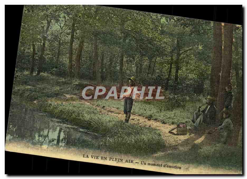 CPA Folklore Un moment d'emotion Peche Pecheur 