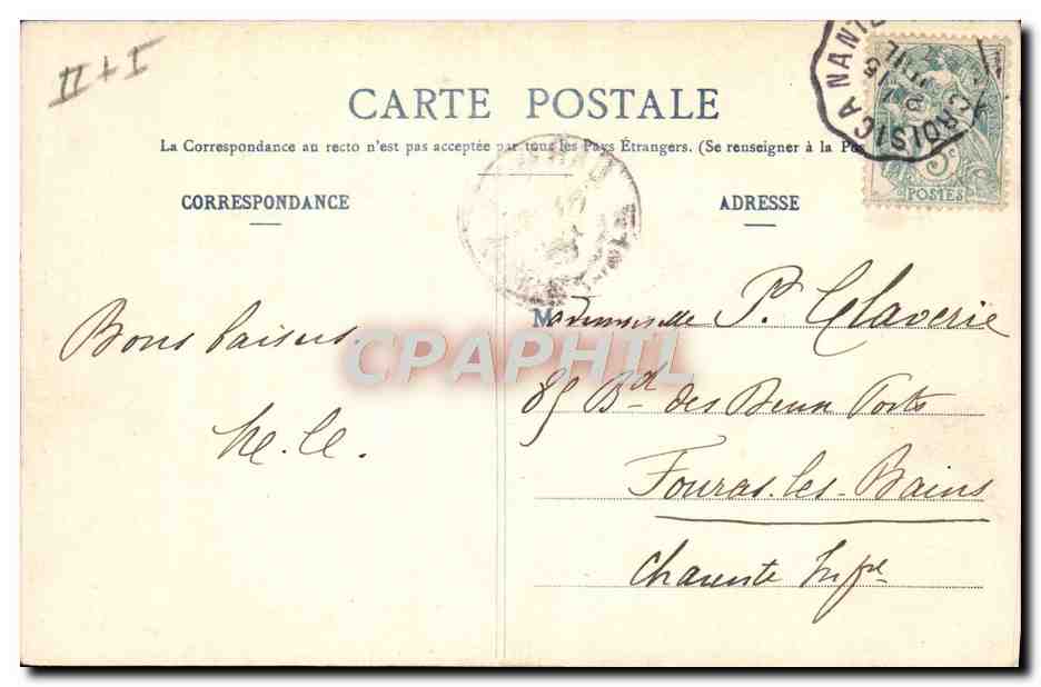 CPA Folklore Le bonheur aux champs Pecheur pecheur veinard  — Verso