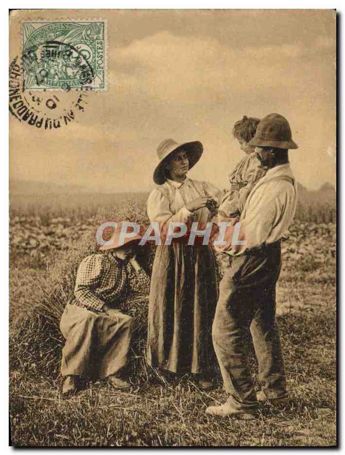 CPA Folklore Un bout de la causette 