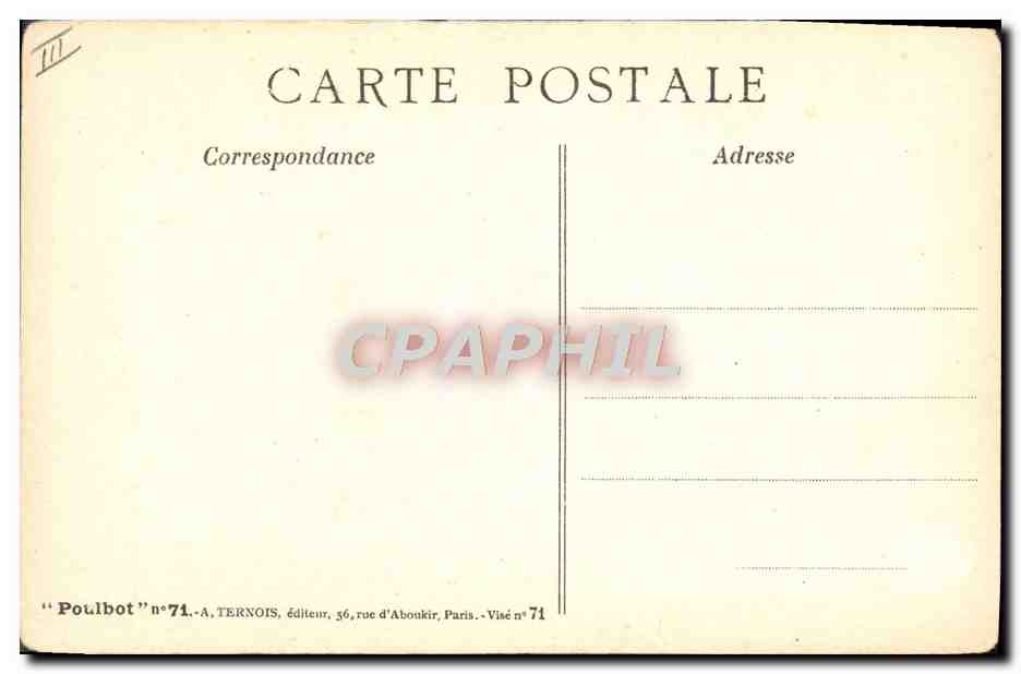 CPA Fantaisie Illustrateur Poulbot  — Verso