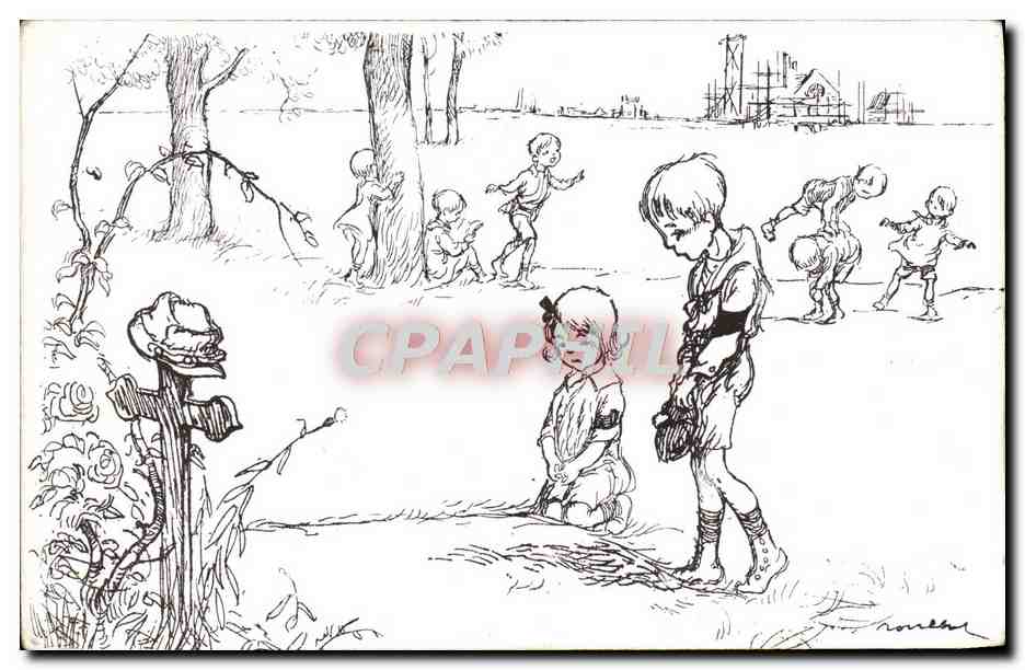 CPA Fantaisie Illustrateur Poulbot 