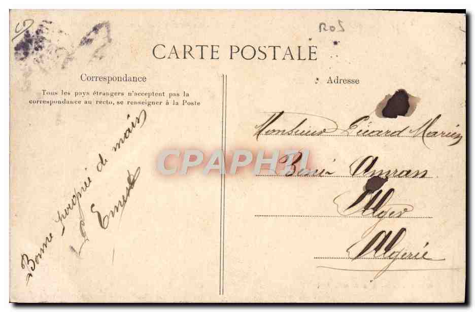 CPA Barricade des Federes Place de la Concorde Paris  — Rückseite