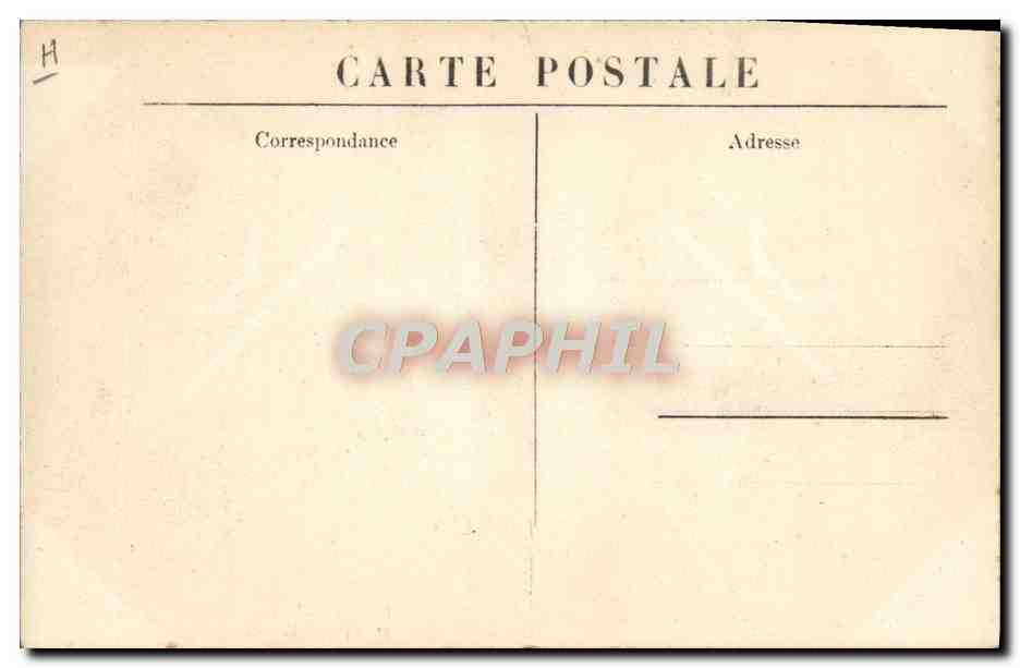 CPA Greve des cheminots du Nord Train Cour interieure de la gare du Nord TOP — Rückseite