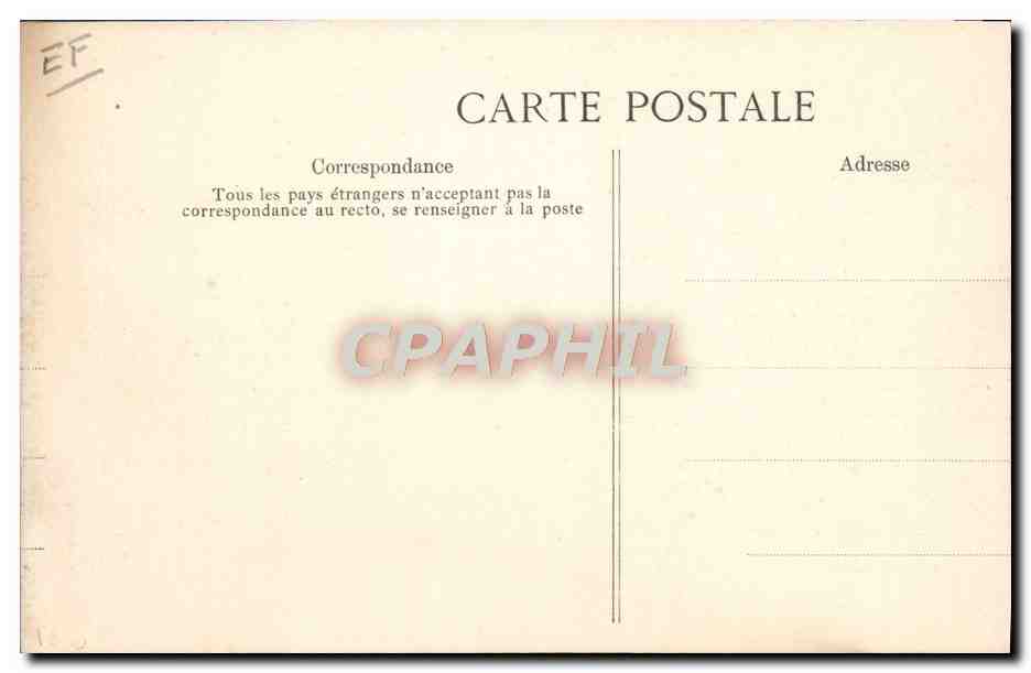 CPA Greve generale des chemins de fer Gare du Nord Train — Rückseite
