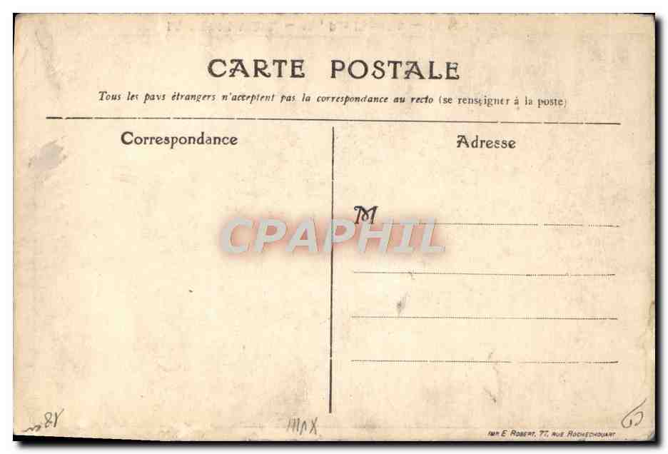 CPA Paris 18eme La maison verte Rue Marcadet 27 juin 1915 Enfants — Rückseite