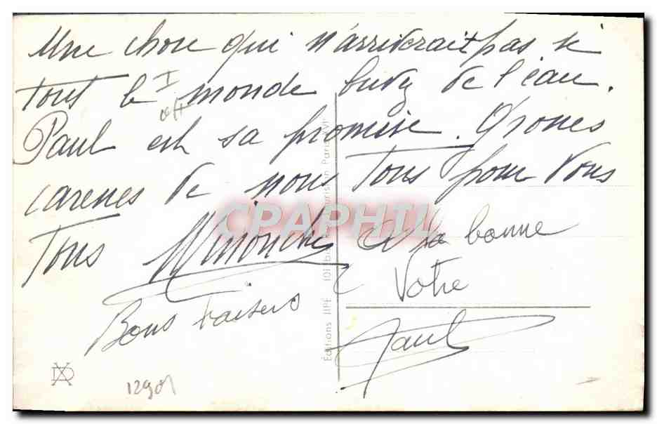Deux hommes au café — caricature de Claude Piétras — Éditions BURTON n°12901 — Reverso