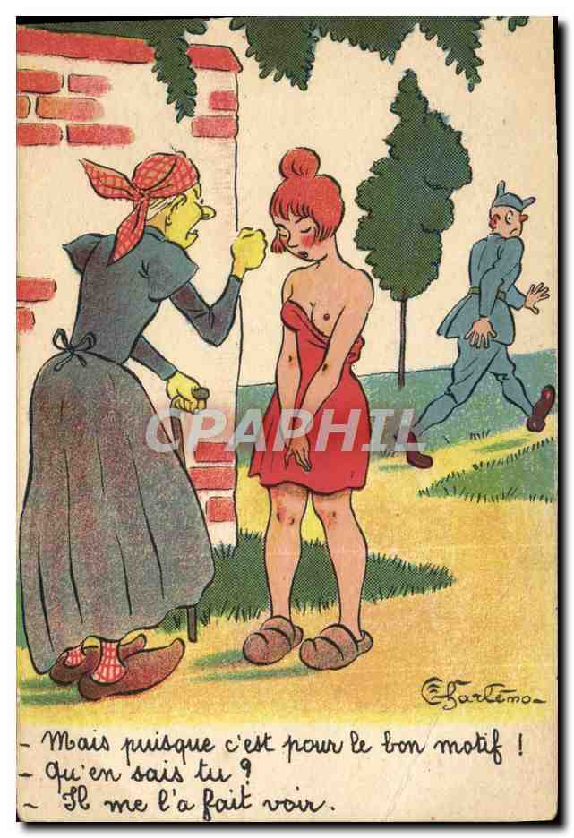 CPA Humour Femme Soldat Miitaria 
