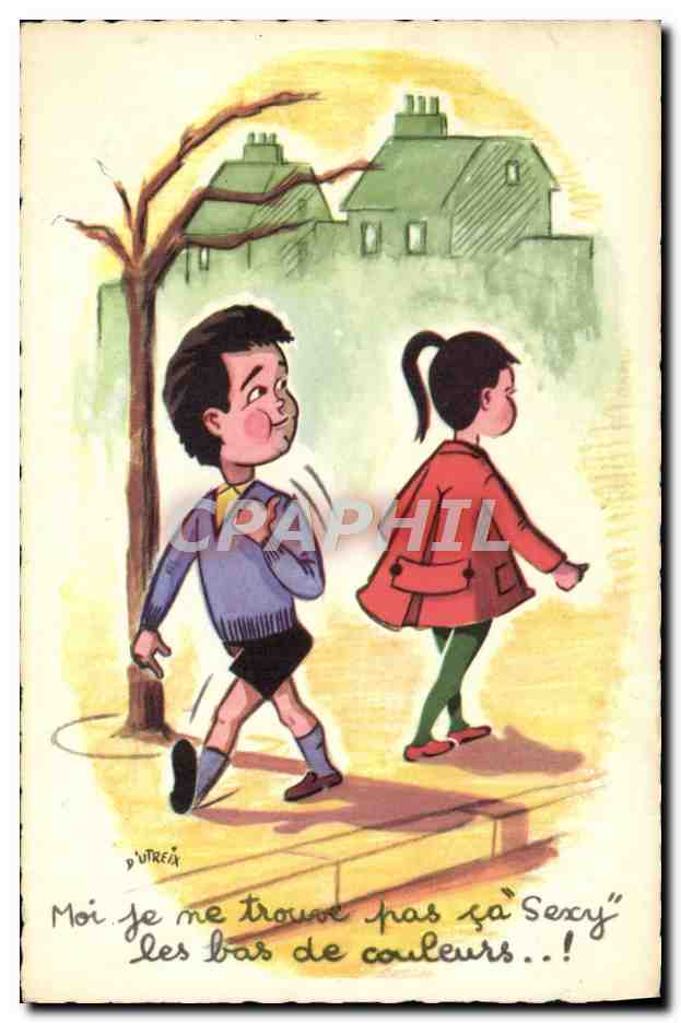 CPA Humour Enfants