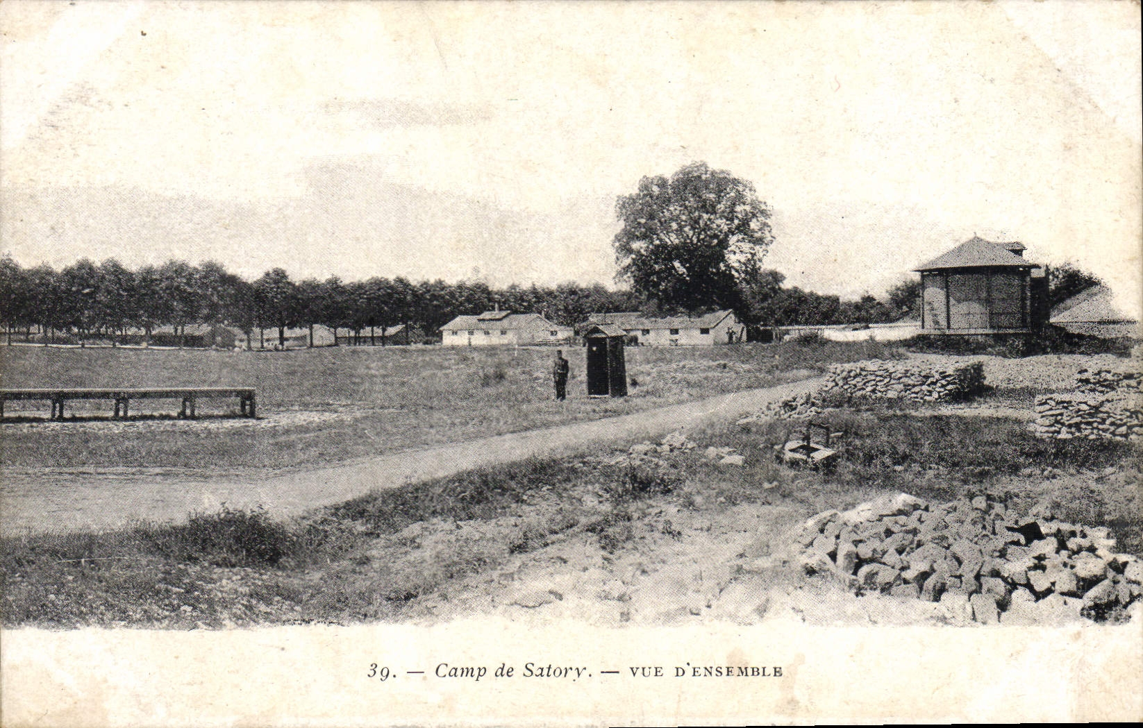 CPA Militaria Camp de Satory Vue d'ensemble