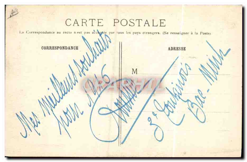 M. Turpin in zijn laboratorium — De Oorlog 1914-1915 — R.P. Paris n°182 — Achterkant