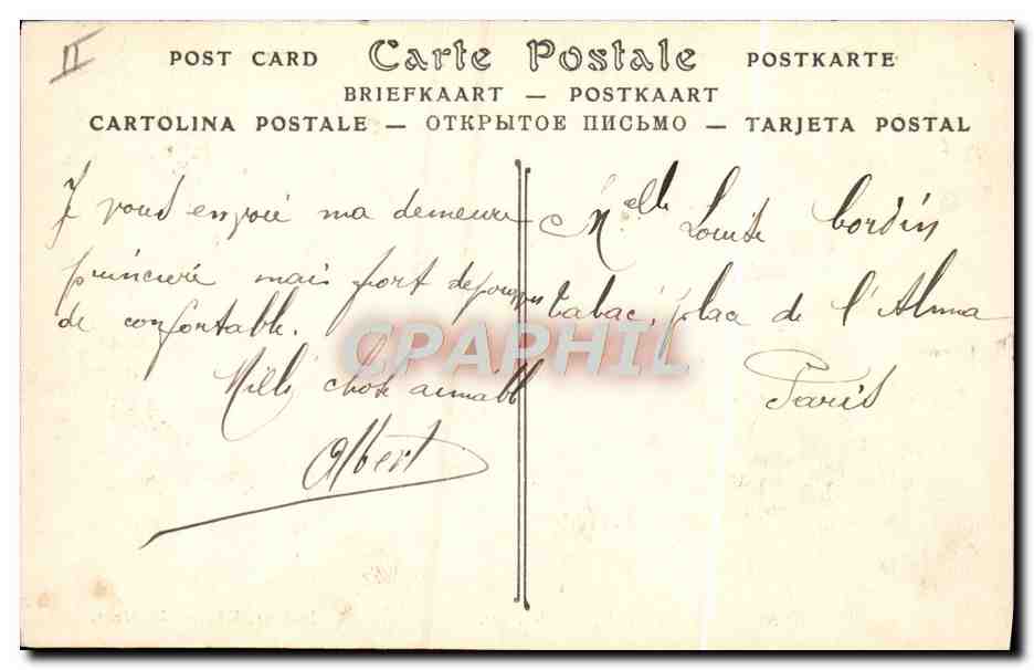 CPA Militaria Camp d'Auvours Vue des tentes  — Rückseite