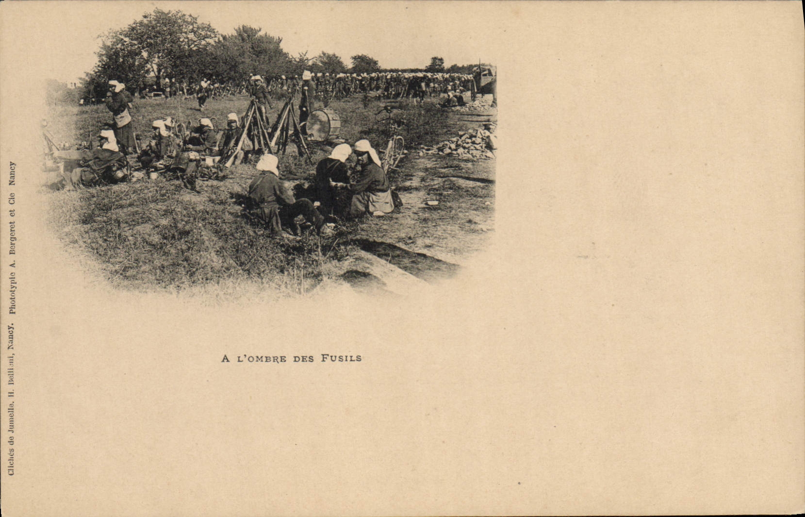 A l'ombre des fusils — Nancy — Phototypie A. Bergéret et Cie