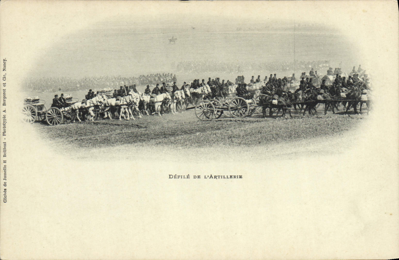 Défilé de l'Artillerie — Nancy — Phototypie A. Bergeret et Cie