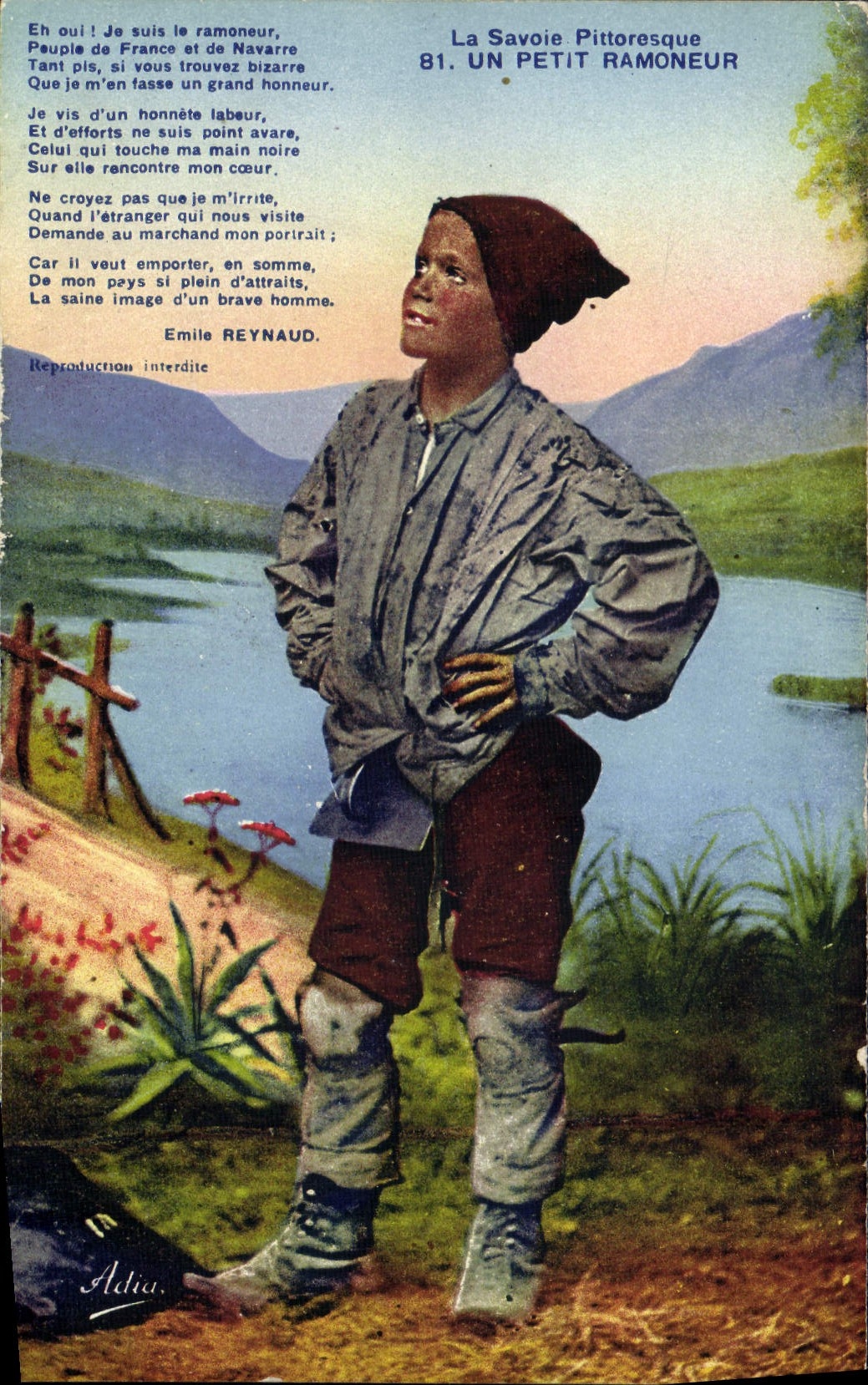 CPA Folklore Savoie Un petit ramoneur 
