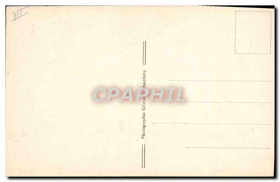 CPA Folklore Maurienne Costume de Modane a Lanslebourg  — Verso