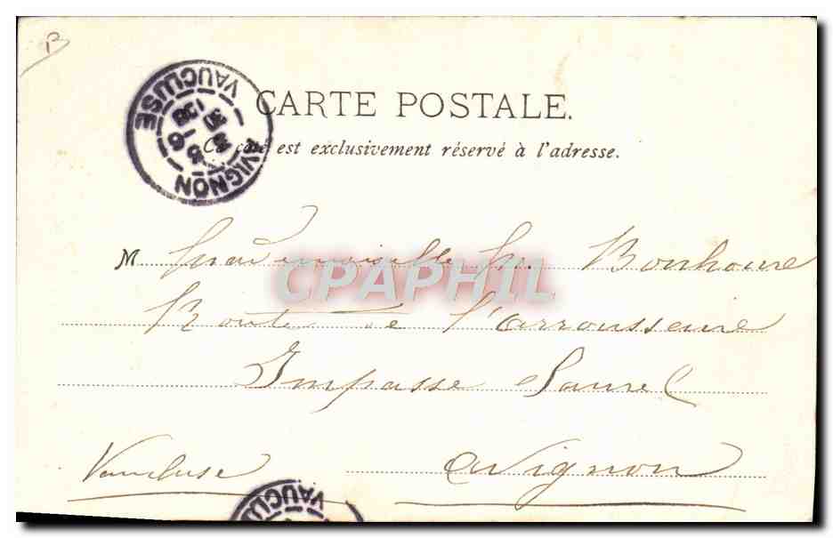 CPA Folklore Costumes de Savoie Montaimont  — Verso