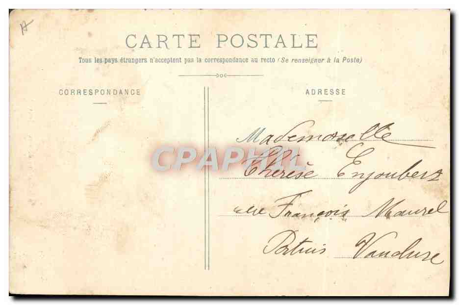 CPA Folklore Costume de Savoie Jarrier  — Verso