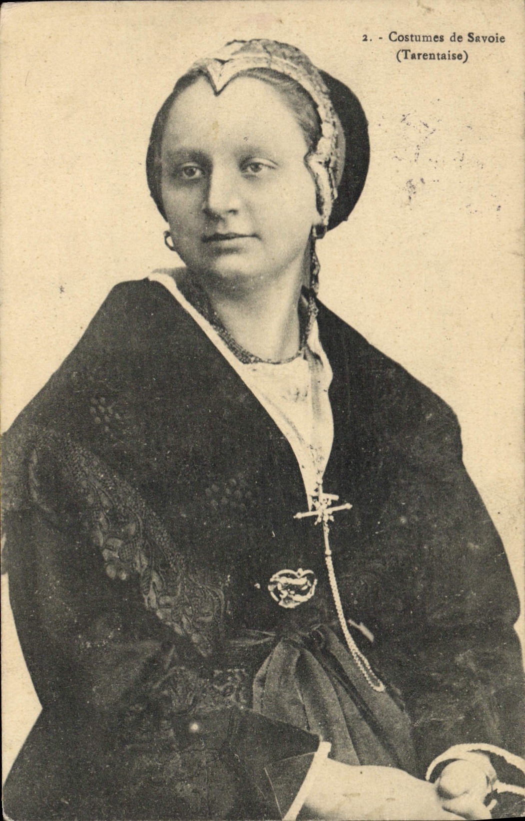 CPA Folklore Costume de Savoie Tarentaise