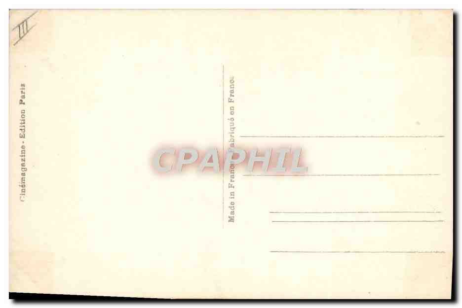CPM Cinema R Valentino et Doris Kenyon Monsieur Beaucaire  — Back