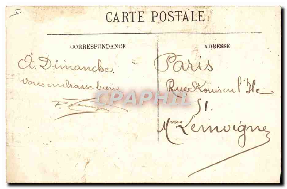 CPA Foklore Geant De l'imperiale a l'omnibus Geant des ALpes 2m30 TOP  — Rückseite