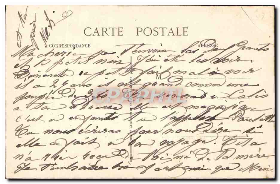 CPA Foklore Geant Freres Hugo Adriens Nain  — Rückseite