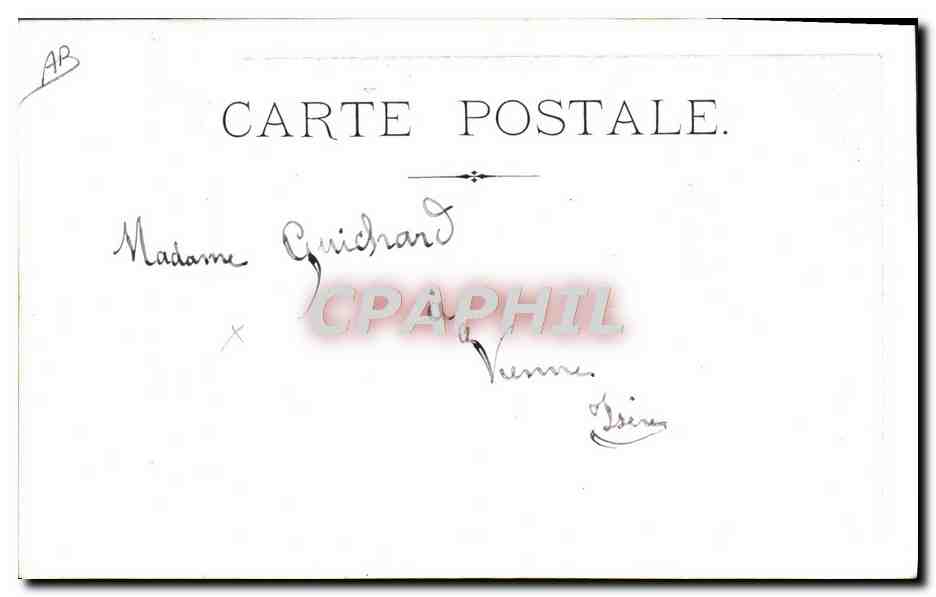 CPA Foklore Madame Gesica nee a Cincinnati Ohio Chevelure de fer Cheveux Coiffeur Coiffure  — Rückseite