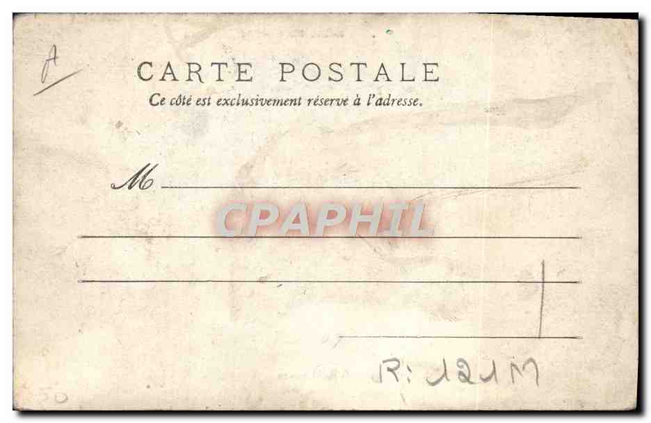 CPA Folklore Scene du centre La fenaison  — Rückseite