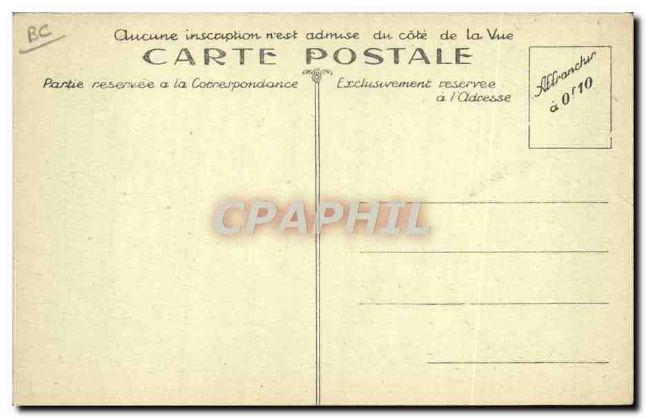 CPA Folklore Au pays Basque Avant led epart  — Rückseite