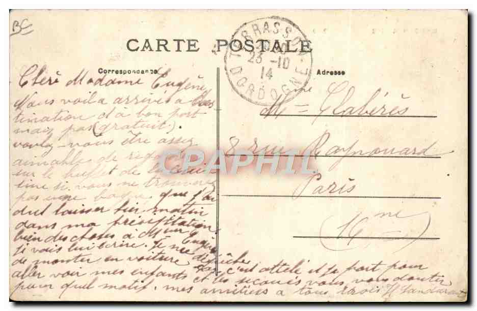 CPA Folklore La basse cour  — Rückseite