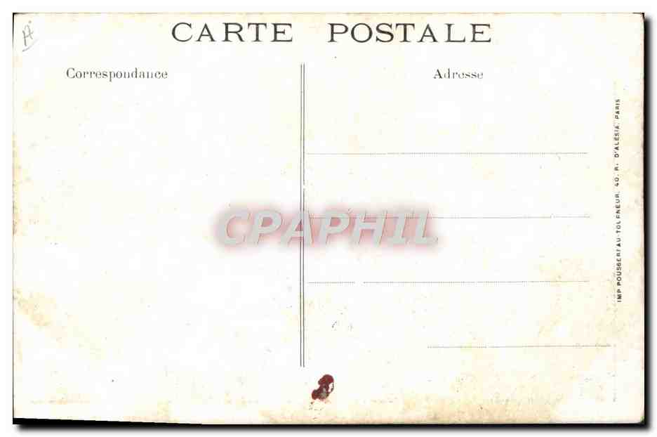 CPA Folklore Homme a barde TOP — Rückseite
