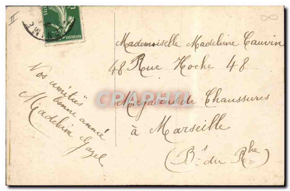 CPA Fantaisie Telephone Femme  — Rückseite