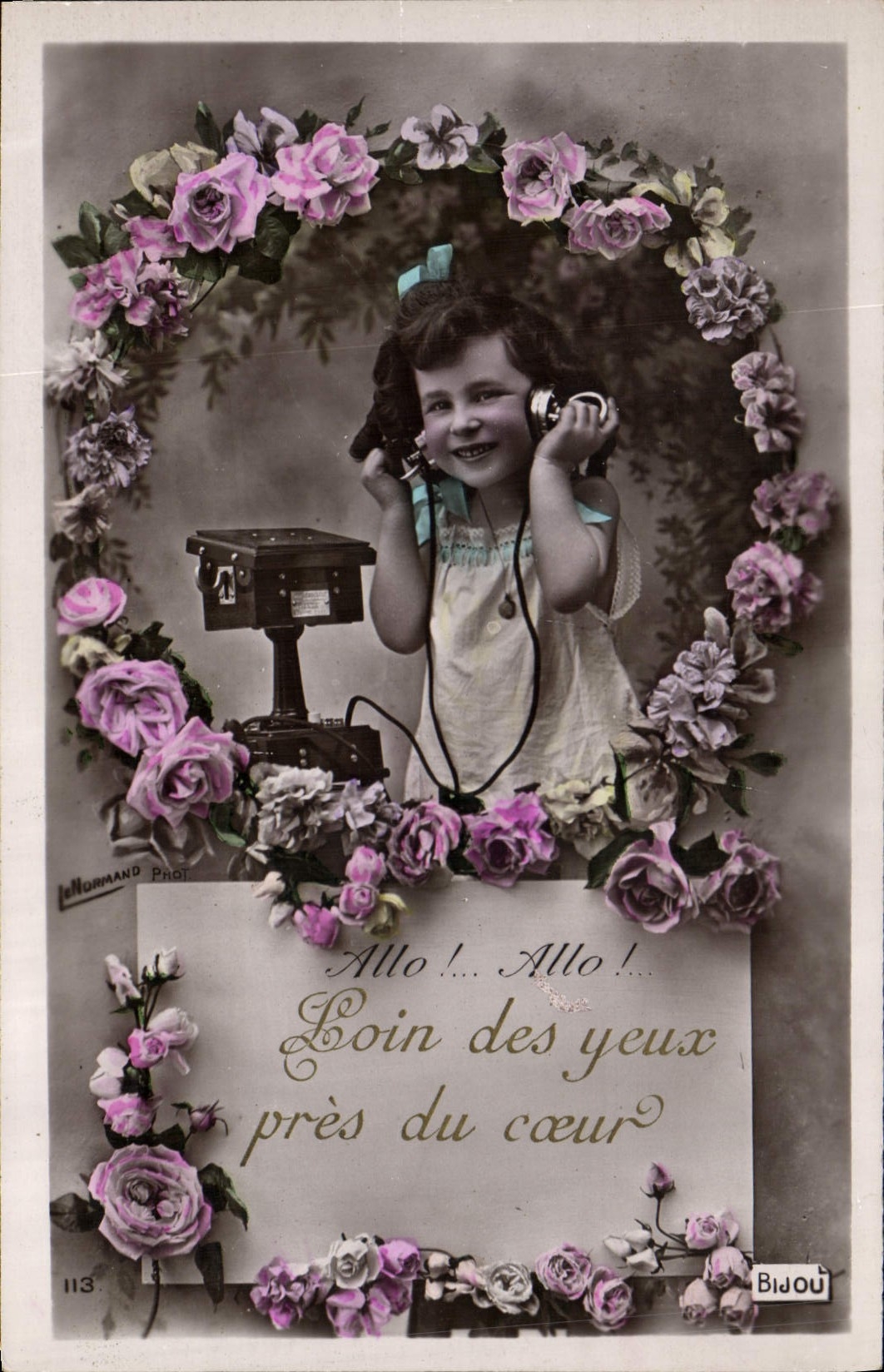 CPA Fantaisie Telephone Enfant