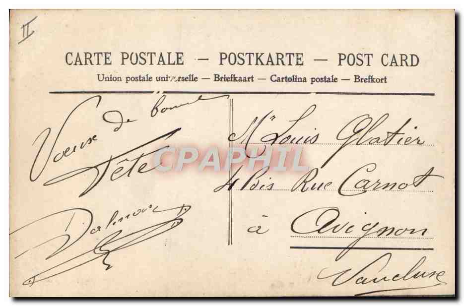 CPA Fantaisie Telephone Enfant — Rückseite