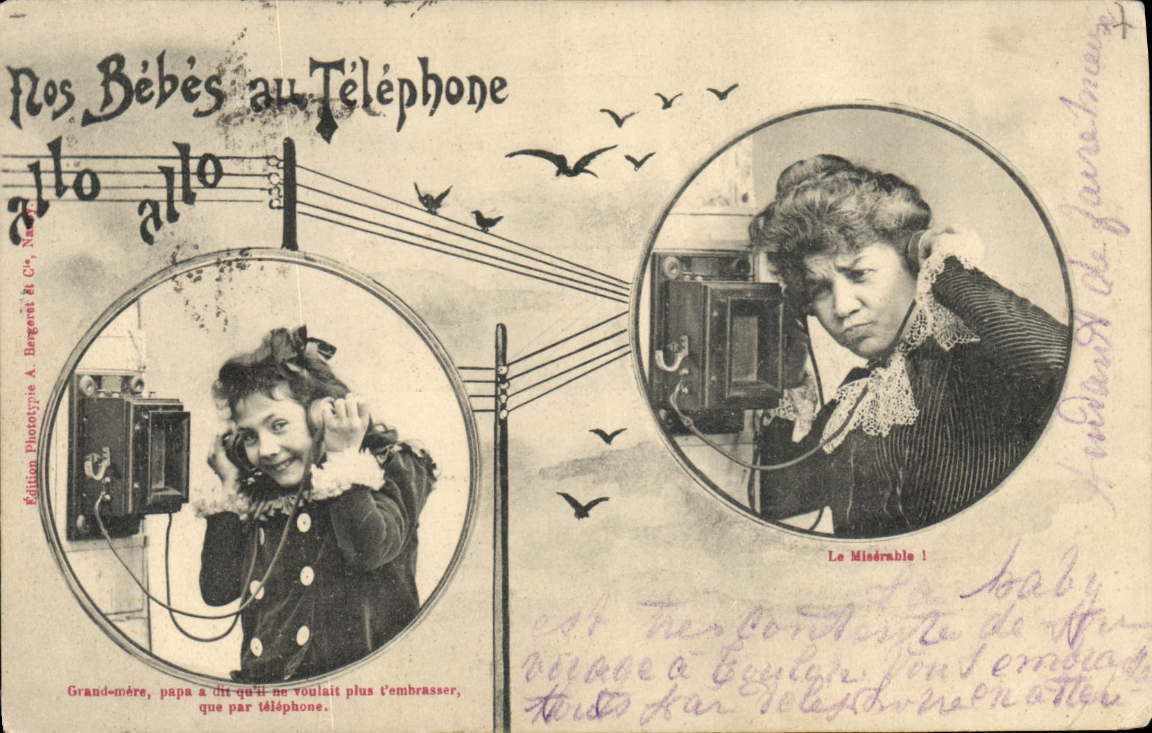 Nos Bébés au Téléphone — Édition Phototypie A. Bergeret & Cie, N° 101