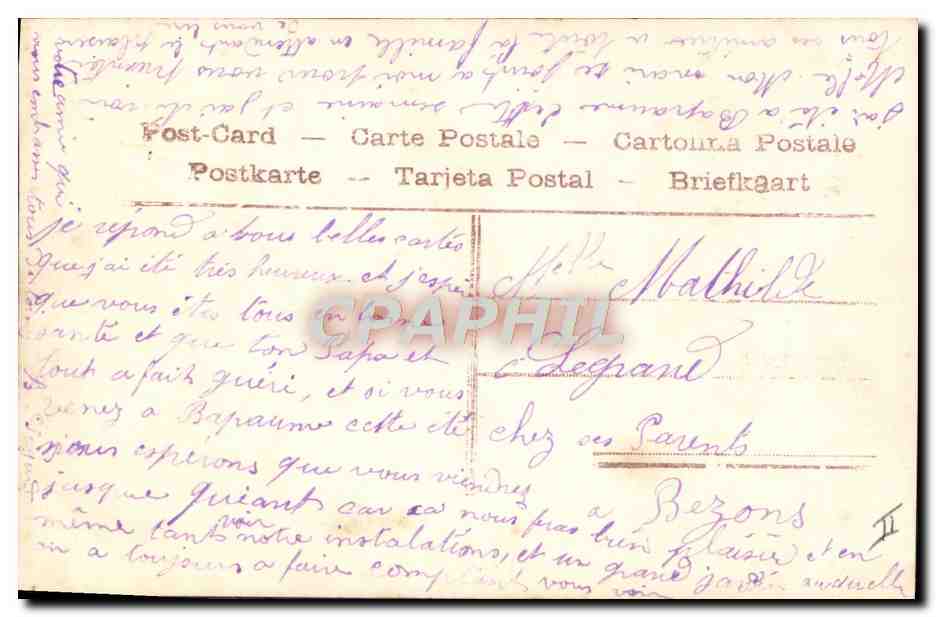 CPA Fantaisie Telephone Enfant — Rückseite