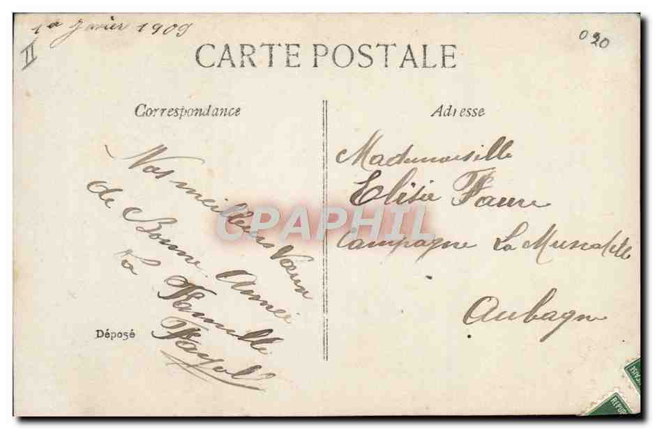 CPA Fantaisie Telephone Enfant  — Verso