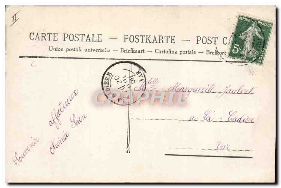 CPA Fantaisie Telephone Enfant  — Rückseite