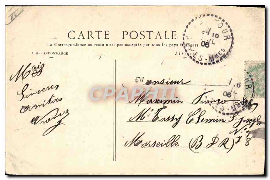 CPA Telephone Foret du Tournairet Poste militaire telegraphique  — Rückseite