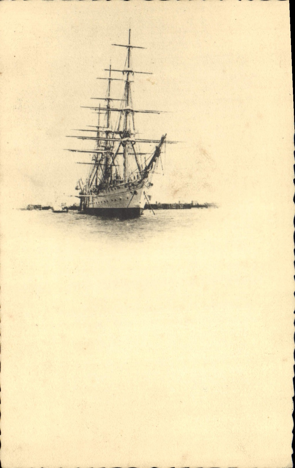 Navire à voile — Port — Éditeur inconnu, n° de série non visible - Anverso