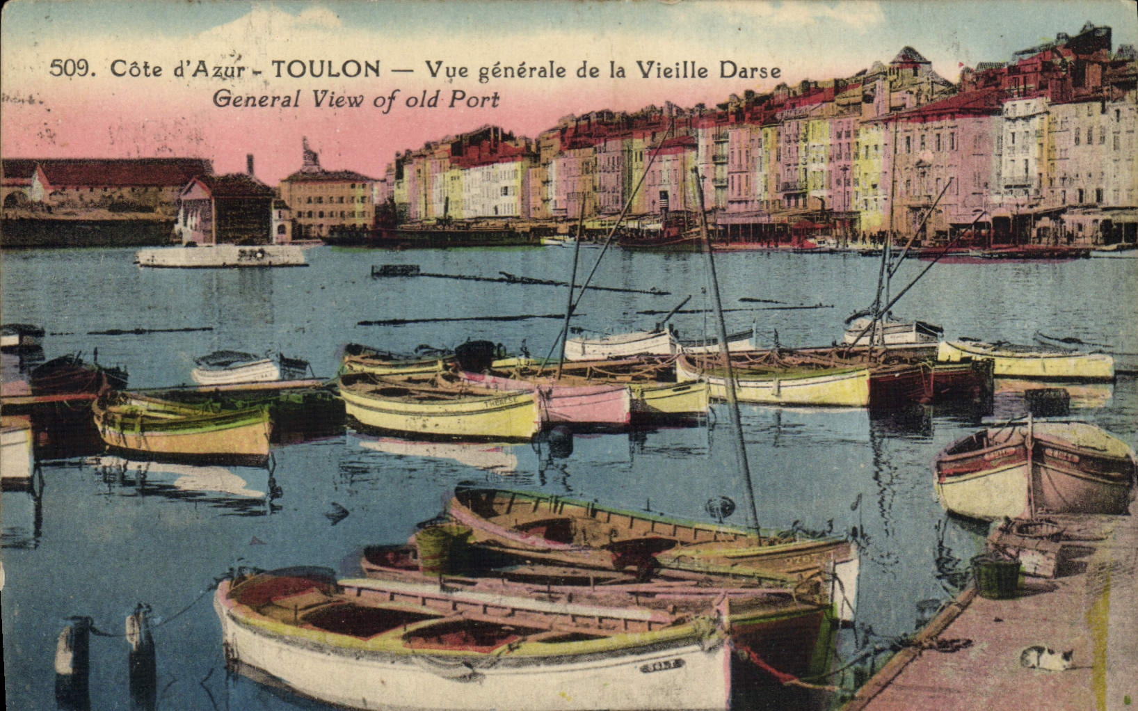 TOULON — Vue générale de la Vieille Darse — Côte d'Azur