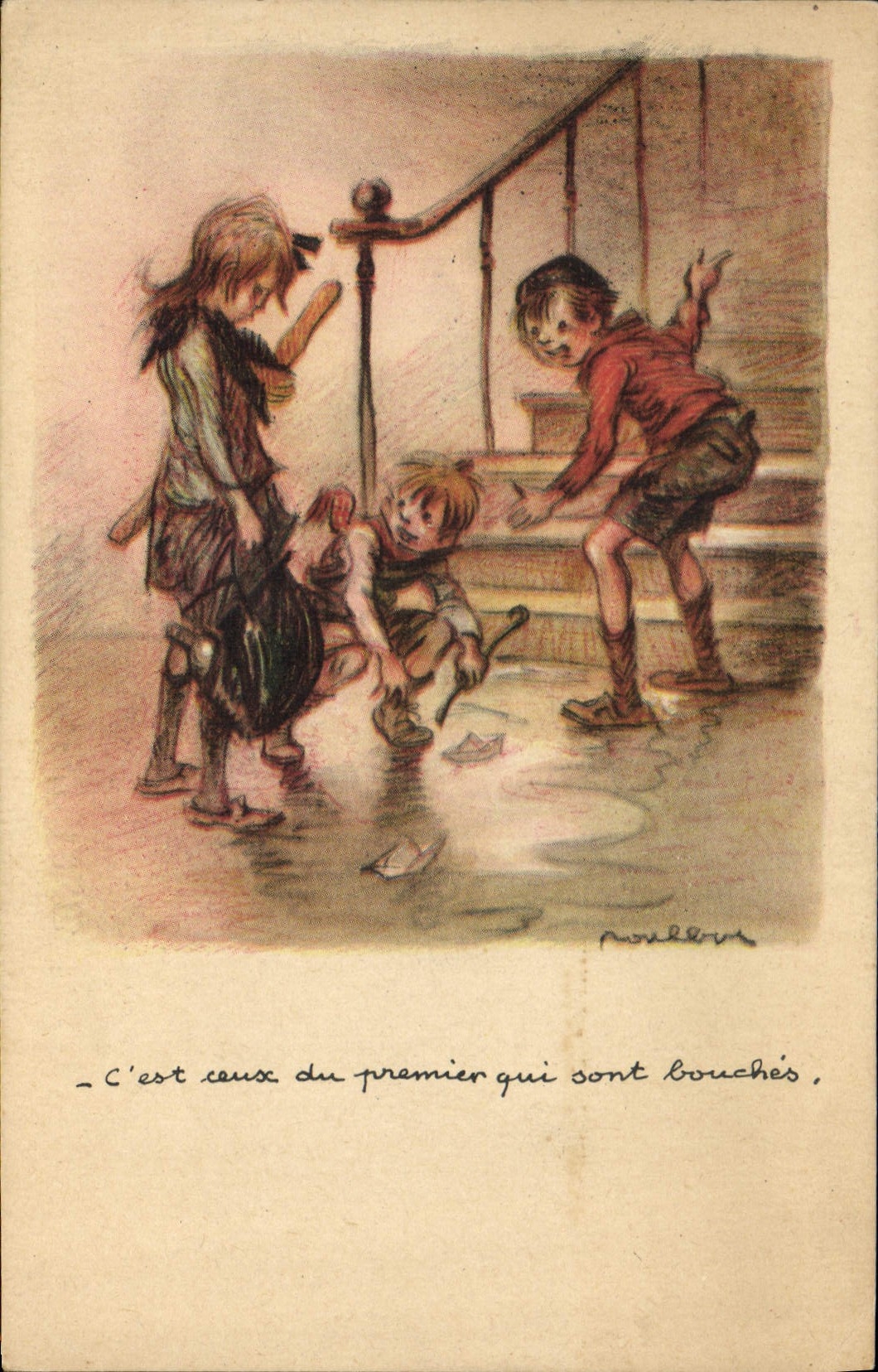 CPA Fantaisie Illustrateur Poulbot 