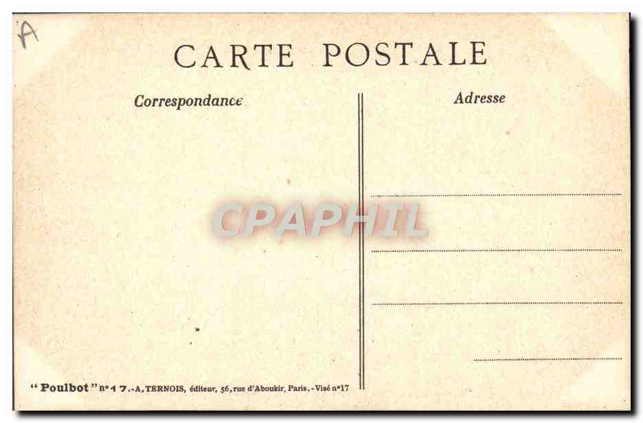 Enfants jouant à la bataille — conciergerie — Poulbot n°47 — Rückseite